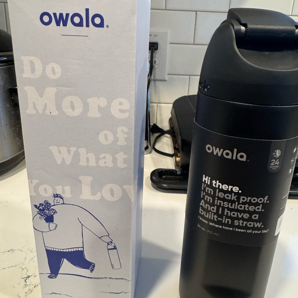 Owala Black Insulated Water Bottle